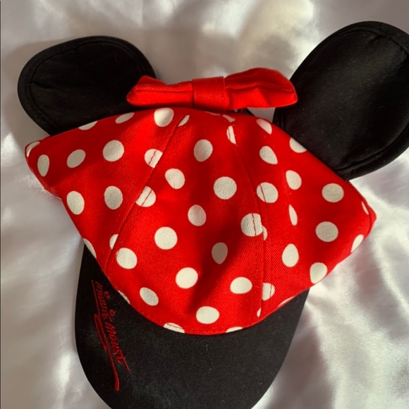 Disney Minnie Mouse Polka Snapback Youth Size Hat - Picture 2 of 2